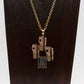 REINO SAASTAMOINEN Brutalist Bronze Unpolished Onyx Pendant Necklace Mollaris.com 