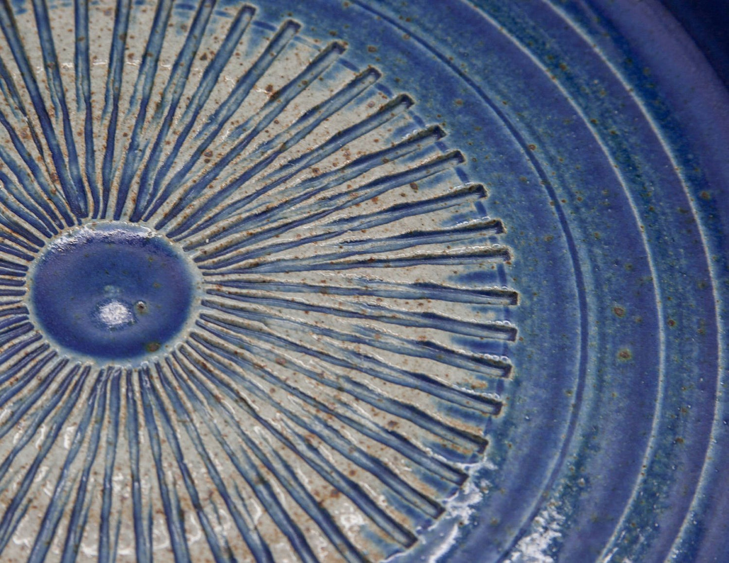 RICHARD MANZ Knabstrup Blue Glazed Stoneware Bowl Mollaris.com 
