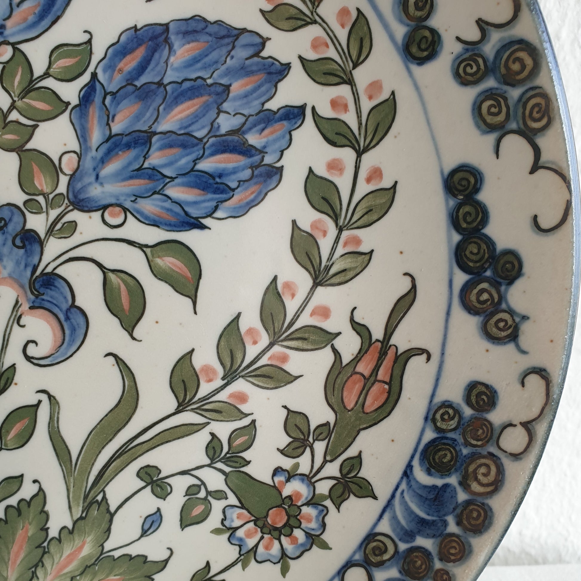 Royal Copenhagen (BERTE JESSEN) Opus Scholasticum Persian Iznik Style Stoneware Dish Mollaris.com 