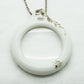 Royal Copenhagen Brown Fluted Loupe Porcelain Sterling Silver Pendant Necklace Mollaris.com 