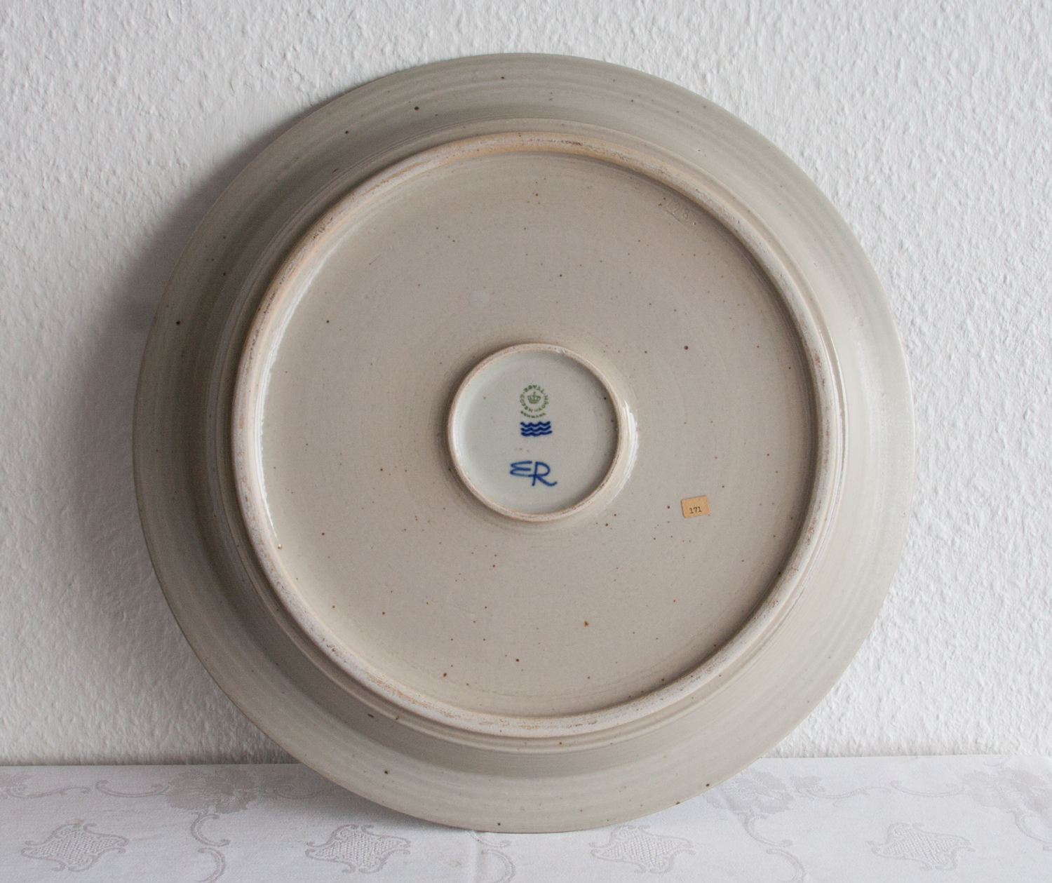Royal Copenhagen ERIK REIFF Monumental Organic Stoneware Fruit Bowl Mollaris.com 