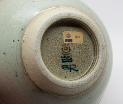 Royal Copenhagen ERIK REIFF Unique Celadon Glazed Stoneware Bowl Mollaris.com 