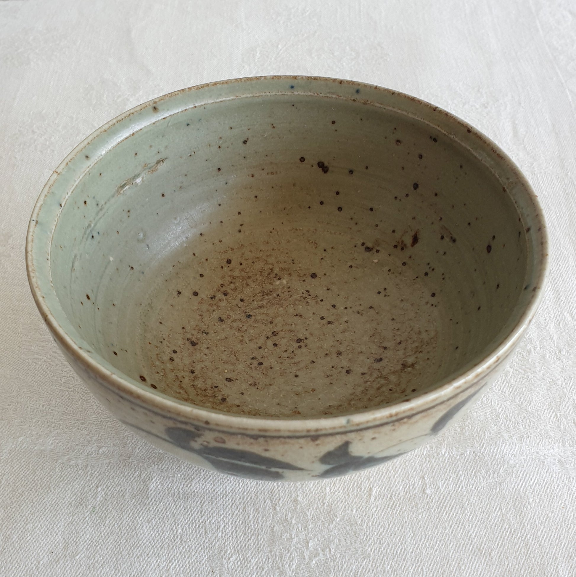 Royal Copenhagen ERIK REIFF Unique Wines and Leaves Decorated Stoneware Bowl Mollaris.com 