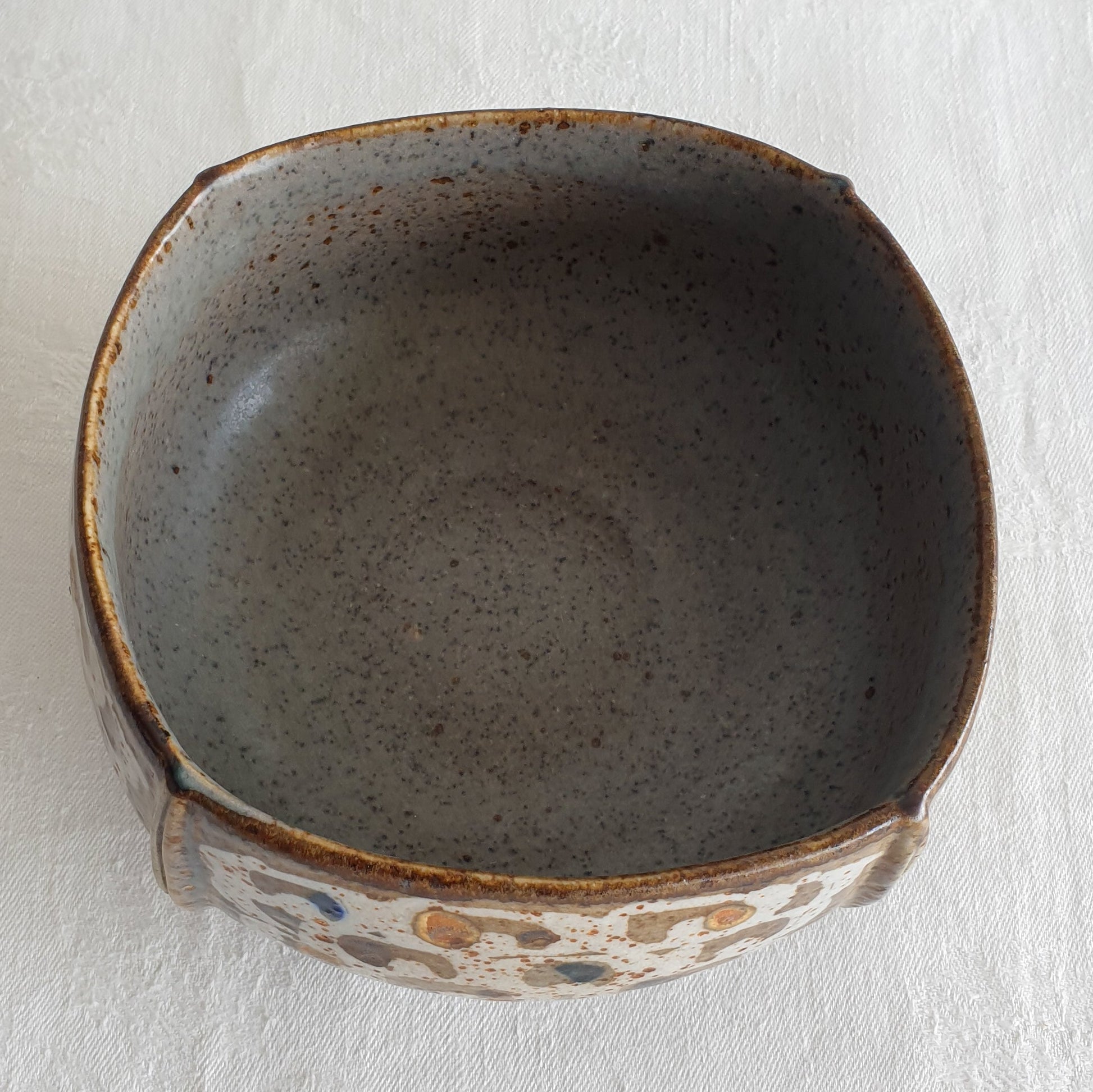 Royal Copenhagen IVAN WEISS Unique Square Stoneware Bowl Mollaris.com 