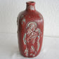 Royal Copenhagen JAIS NIELSEN Oxblood Square Bottle Vase Mollaris.com 