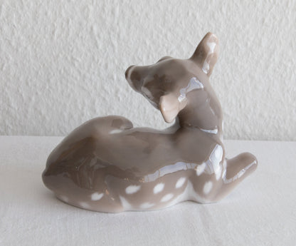Royal Copenhagen KNUD KYHN Decorated Porcelain SPOTTED FAWN Figurine # 2609 Mollaris.com 