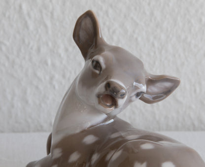 Royal Copenhagen KNUD KYHN Decorated Porcelain SPOTTED FAWN Figurine # 2609 Mollaris.com 