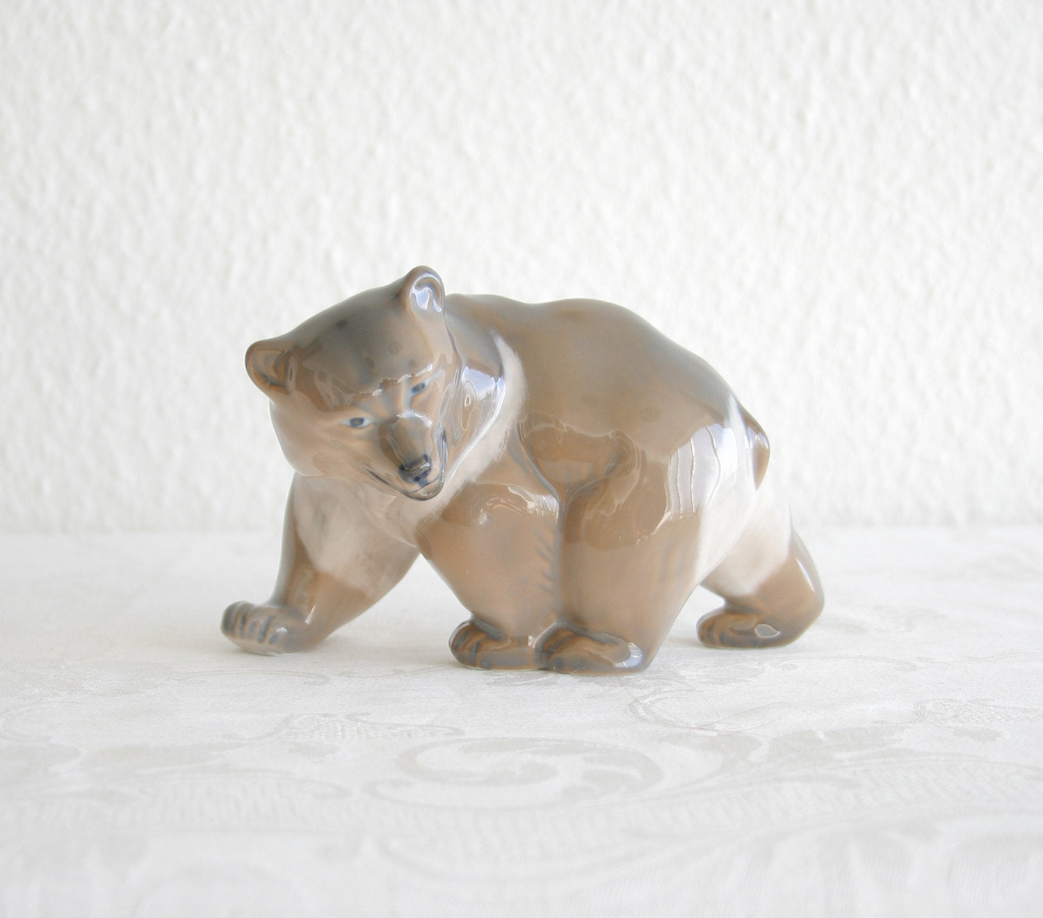 Royal Copenhagen KNUD KYHN Large Decorated Porcelain BEAR Figurine # 2841 Mollaris.com 