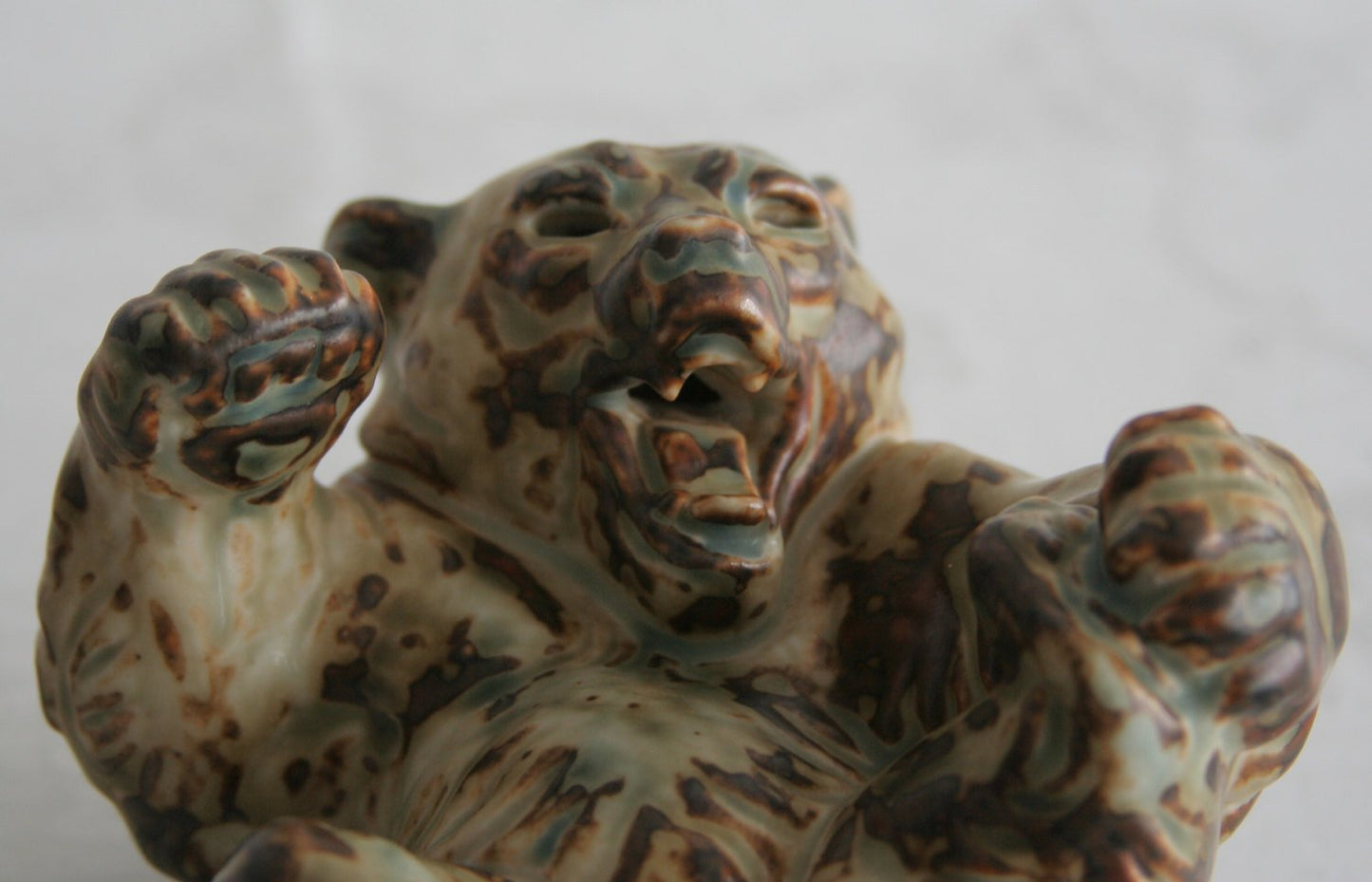 Royal Copenhagen KNUD KYHN Large Sung Glazed Stoneware BEAR Figurine # 20271 Mollaris.com 