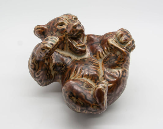 Royal Copenhagen KNUD KYHN Large Sung Glazed Stoneware BEAR Figurine # 20271 Mollaris.com 