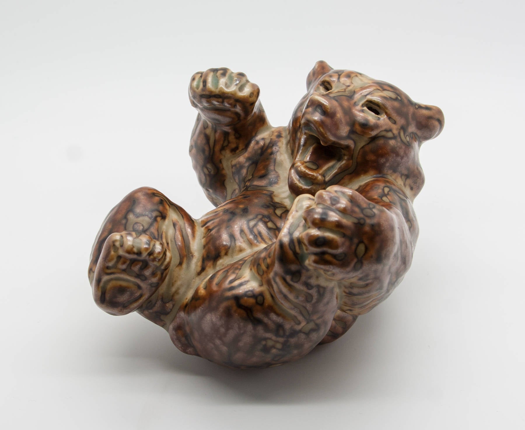 Royal Copenhagen KNUD KYHN Large Sung Glazed Stoneware BEAR Figurine # 20271 Mollaris.com 