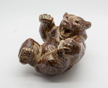 Royal Copenhagen KNUD KYHN Large Sung Glazed Stoneware BEAR Figurine # 20271 Mollaris.com 