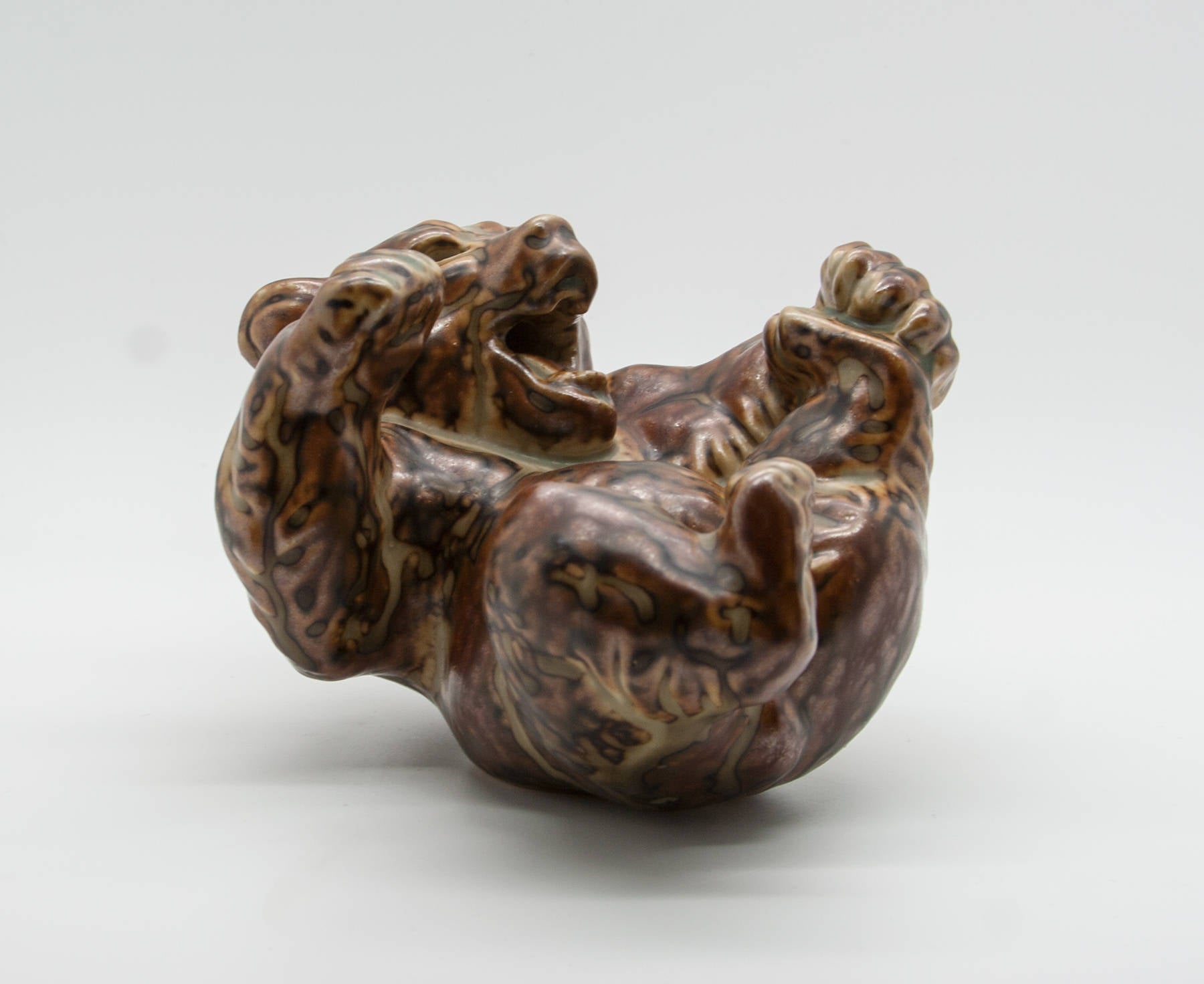 Royal Copenhagen KNUD KYHN Large Sung Glazed Stoneware BEAR Figurine # 20271 Mollaris.com 