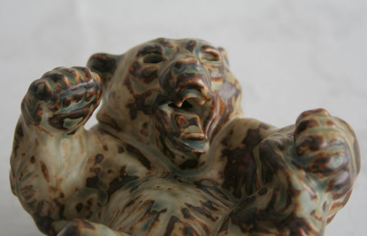 Royal Copenhagen KNUD KYHN Large Sung Glazed Stoneware BEAR Figurine # 20271 Mollaris.com 