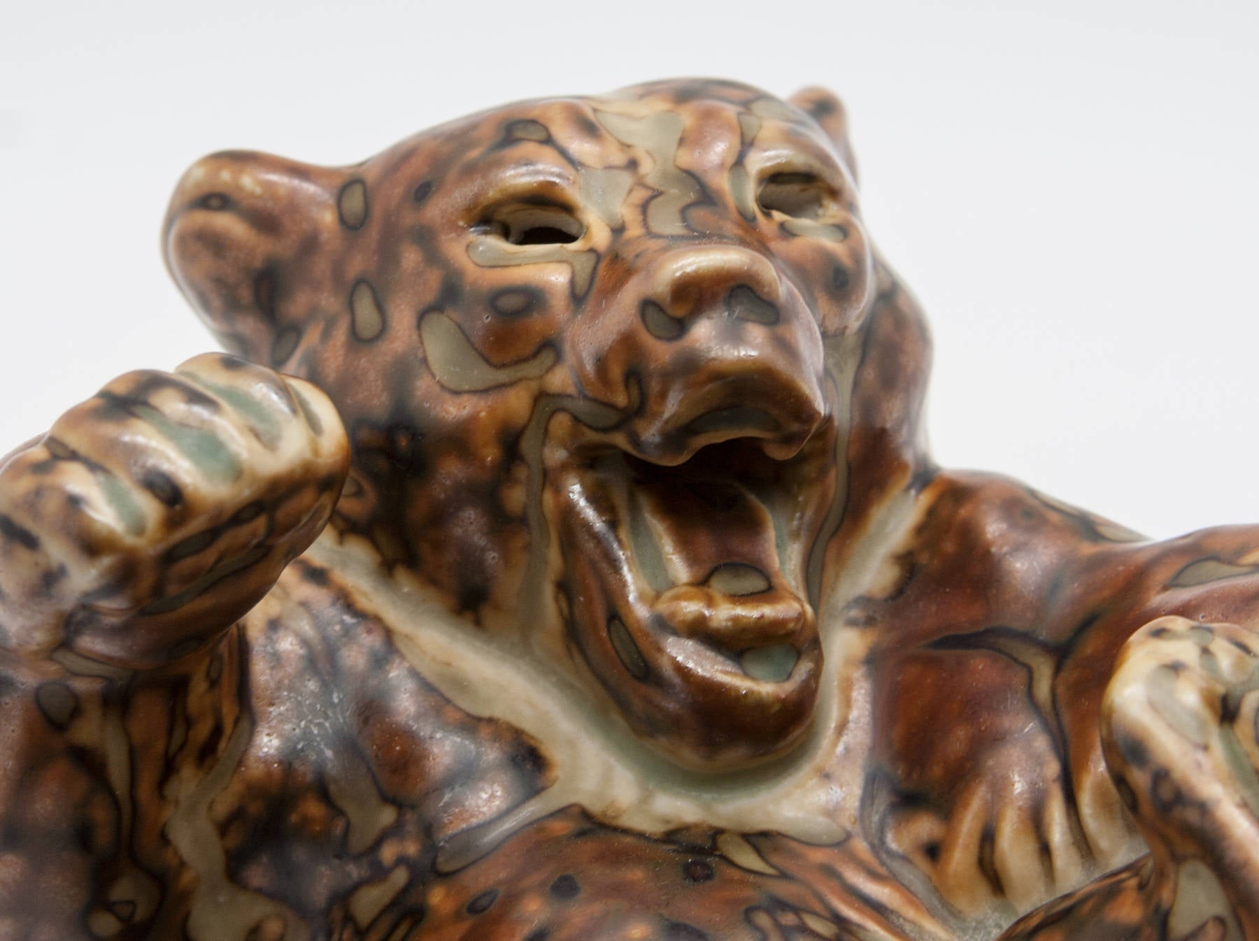 Royal Copenhagen KNUD KYHN Large Sung Glazed Stoneware BEAR Figurine # 20271 Mollaris.com 