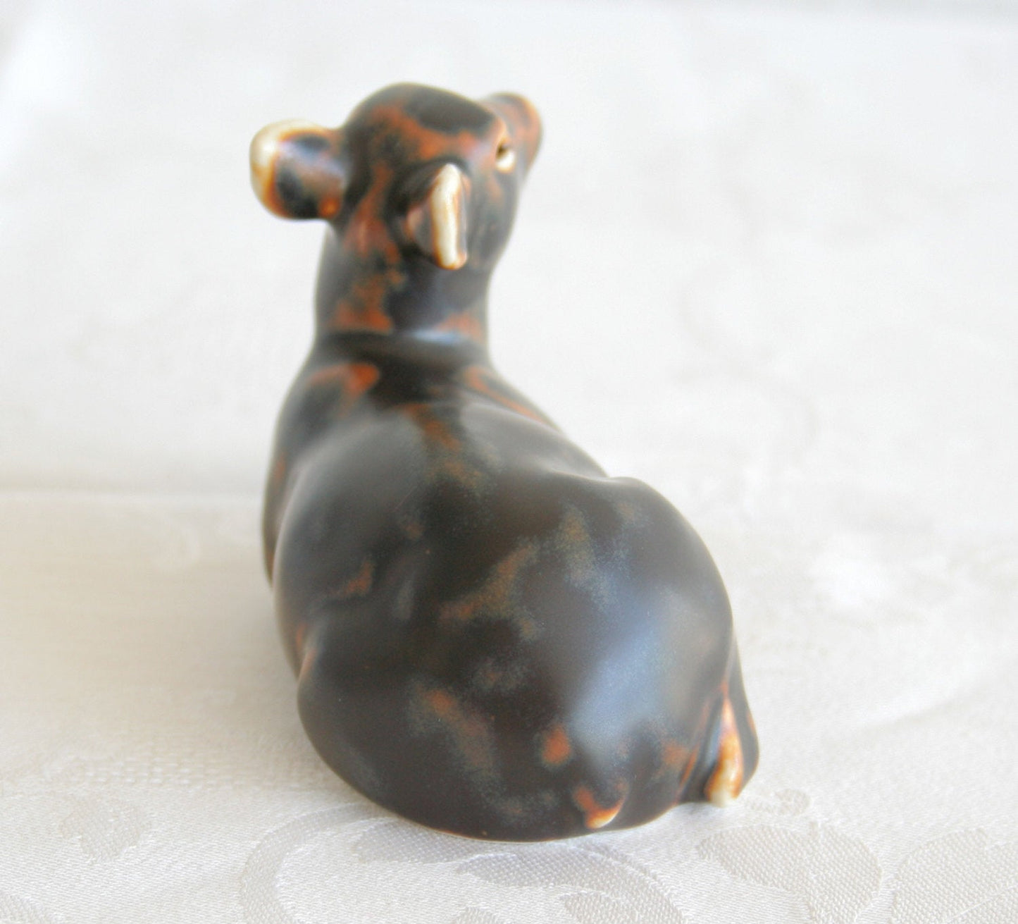 Royal Copenhagen KNUD KYHN Sung Glazed FAWN Stoneware Figurine # 20183 Mollaris.com 