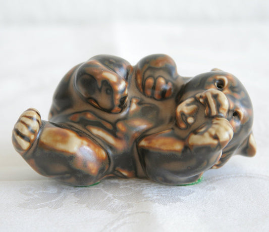 Royal Copenhagen KNUD KYHN Sung Glazed Stoneware Bear Cub Figurine # 21432 Mollaris.com 