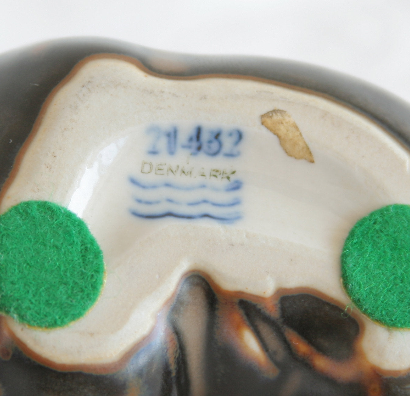 Royal Copenhagen KNUD KYHN Sung Glazed Stoneware Bear Cub Figurine # 21432 Mollaris.com 