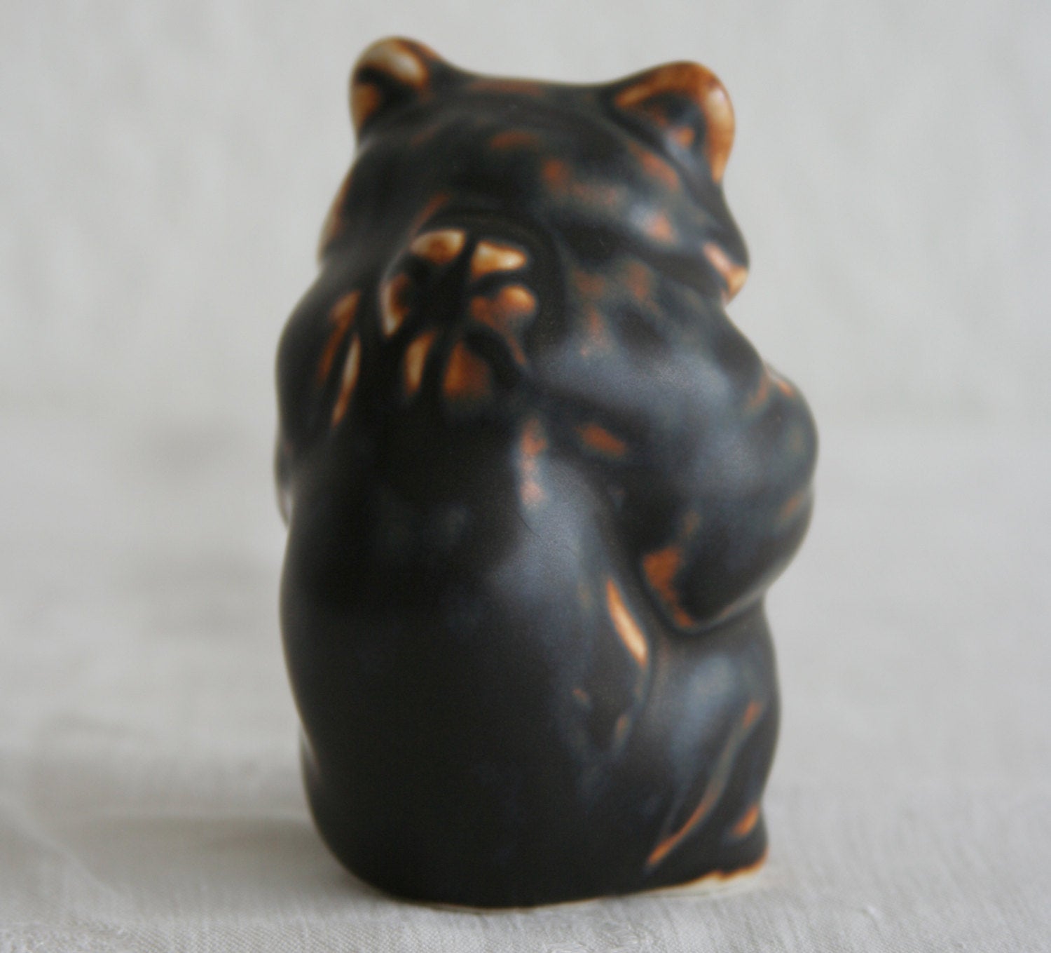 Royal Copenhagen KNUD KYHN Sung Glazed Stoneware Bear Cub Figurine # 21435 Mollaris.com 