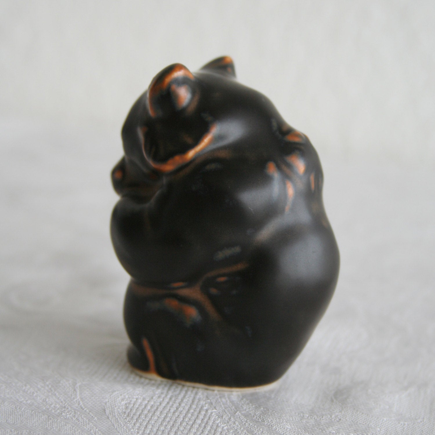 Royal Copenhagen KNUD KYHN Sung Glazed Stoneware Bear Cub Figurine # 21435 Mollaris.com 