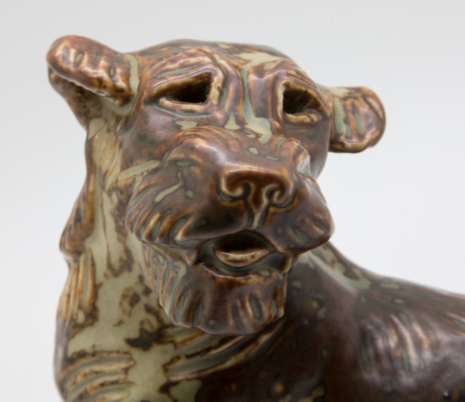 Royal Copenhagen KNUD KYHN Sung Glazed Stoneware Terrier Dog Figurine # 20129 Mollaris.com 