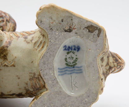 Royal Copenhagen KNUD KYHN Sung Glazed Stoneware Terrier Dog Figurine # 20129 Mollaris.com 