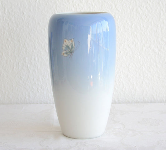 Royal Copenhagen Large Decorated Porcelain Wild Roses Vase Mollaris.com 