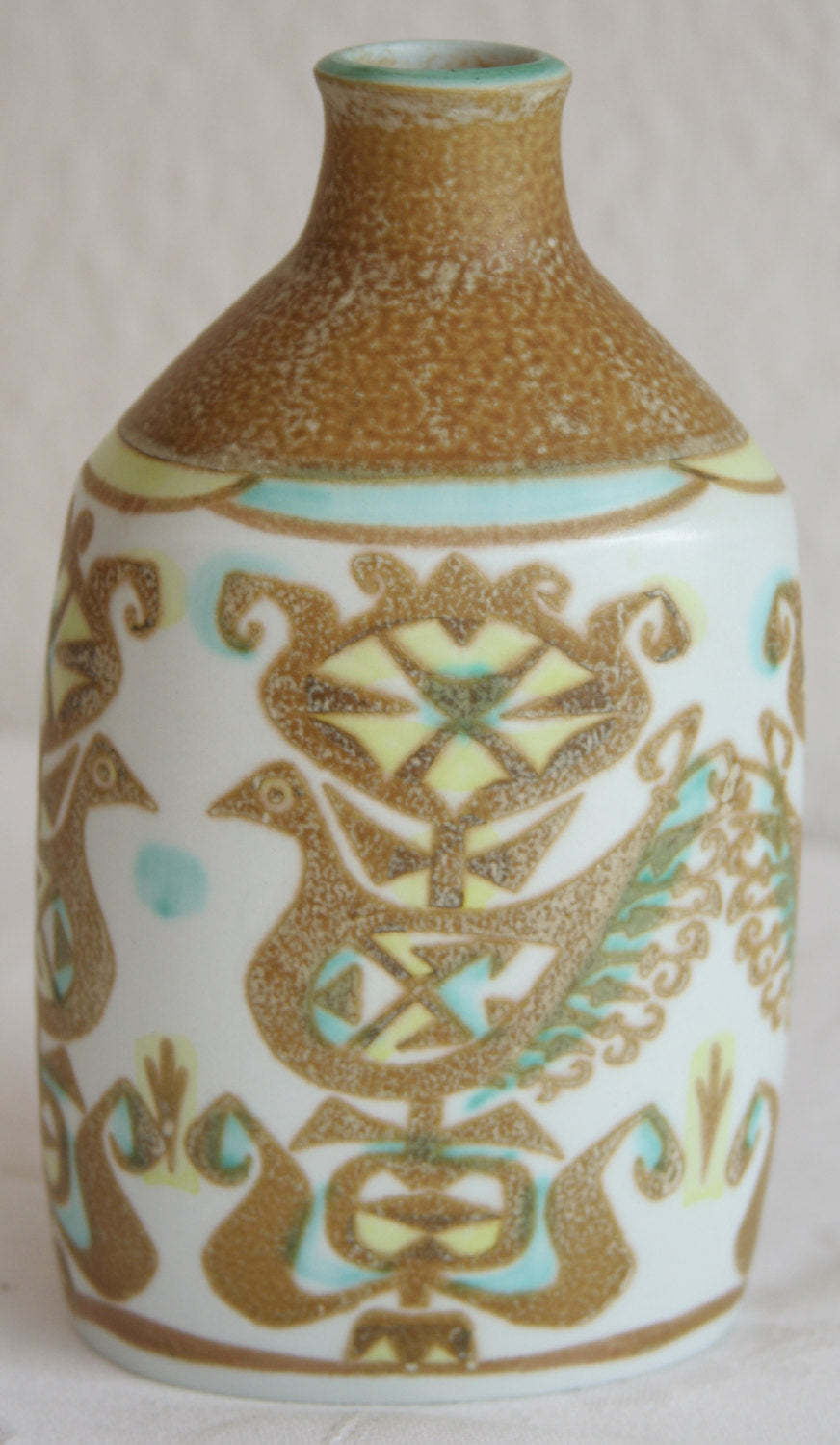 Royal Copenhagen NILS THORSSON BACA Bird Design Faiance Vase Mollaris.com 