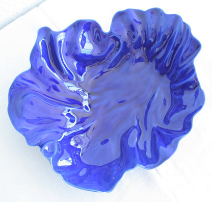 Royal Copenhagen OLE KORTZAU Blue NATURA Faiance Bowl Tray Mollaris.com 
