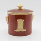 SARREGUEMINES J.G. Hummel Strasbourg Lidded Terracotta Tobacco Jar Mollaris.com 