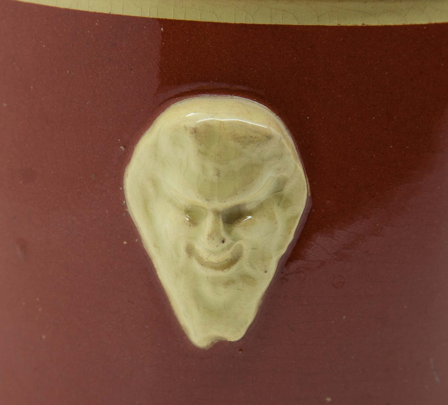SARREGUEMINES J.G. Hummel Strasbourg Lidded Terracotta Tobacco Jar Mollaris.com 