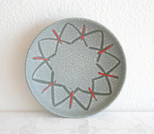 SCHEURICH Large Star Decorated Fat Lava Ceramic Bowl Mollaris.com 