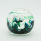 SELKIRK Studio ELECTRA Swirls Bubbles Glass Paperweight Mollaris.com 