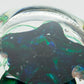 SELKIRK Studio ELECTRA Swirls Bubbles Glass Paperweight Mollaris.com 
