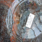 SIDSE WERNER Holmegaard TROLDGLAS Large Orange Black Marbled Crystal Glass Table Lamp Mollaris.com 