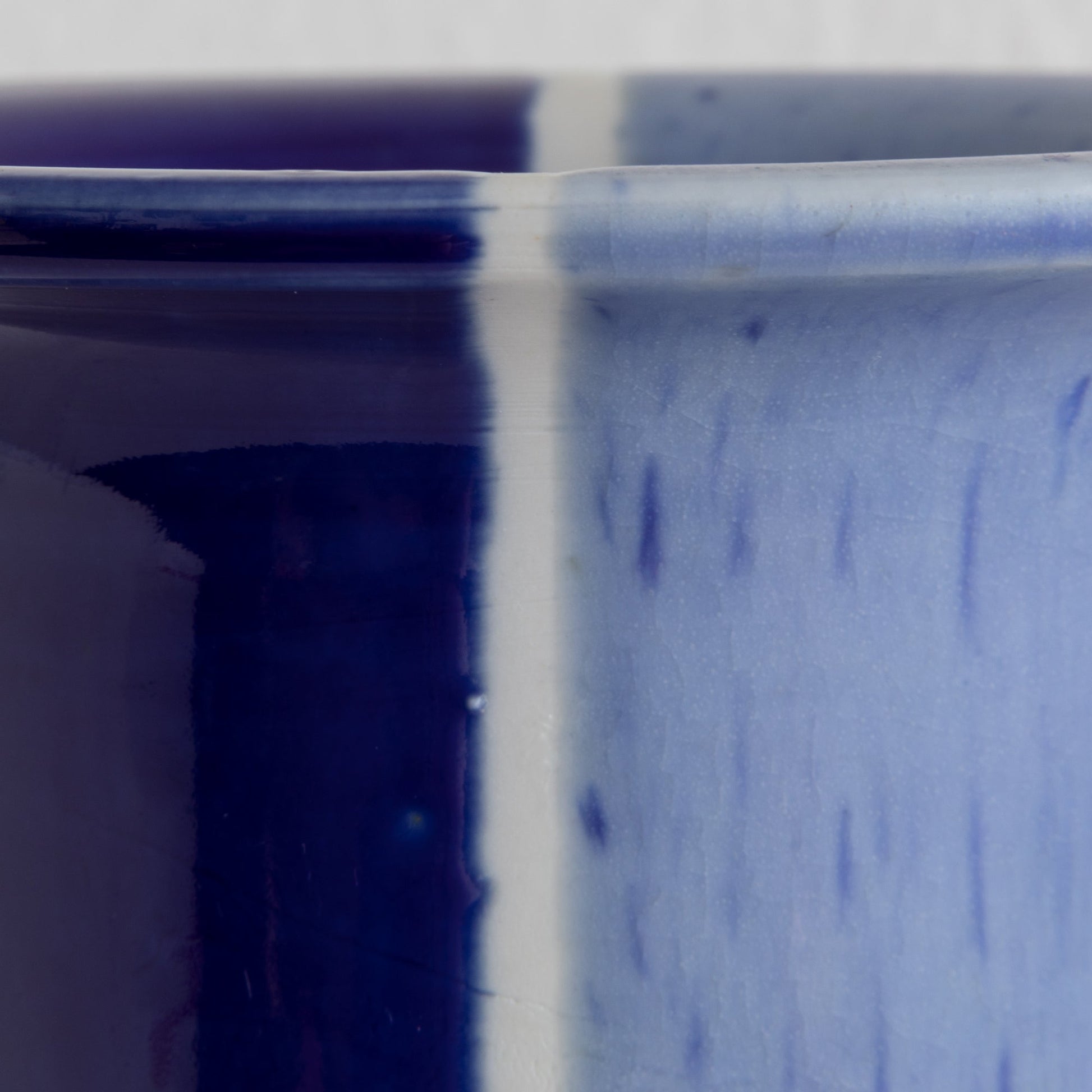 TUE POULSEN Studio Blue Glazed Large Stoneware Vase Mollaris.com 