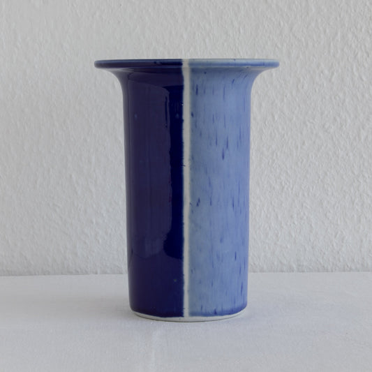 TUE POULSEN Studio Blue Glazed Large Stoneware Vase Mollaris.com 