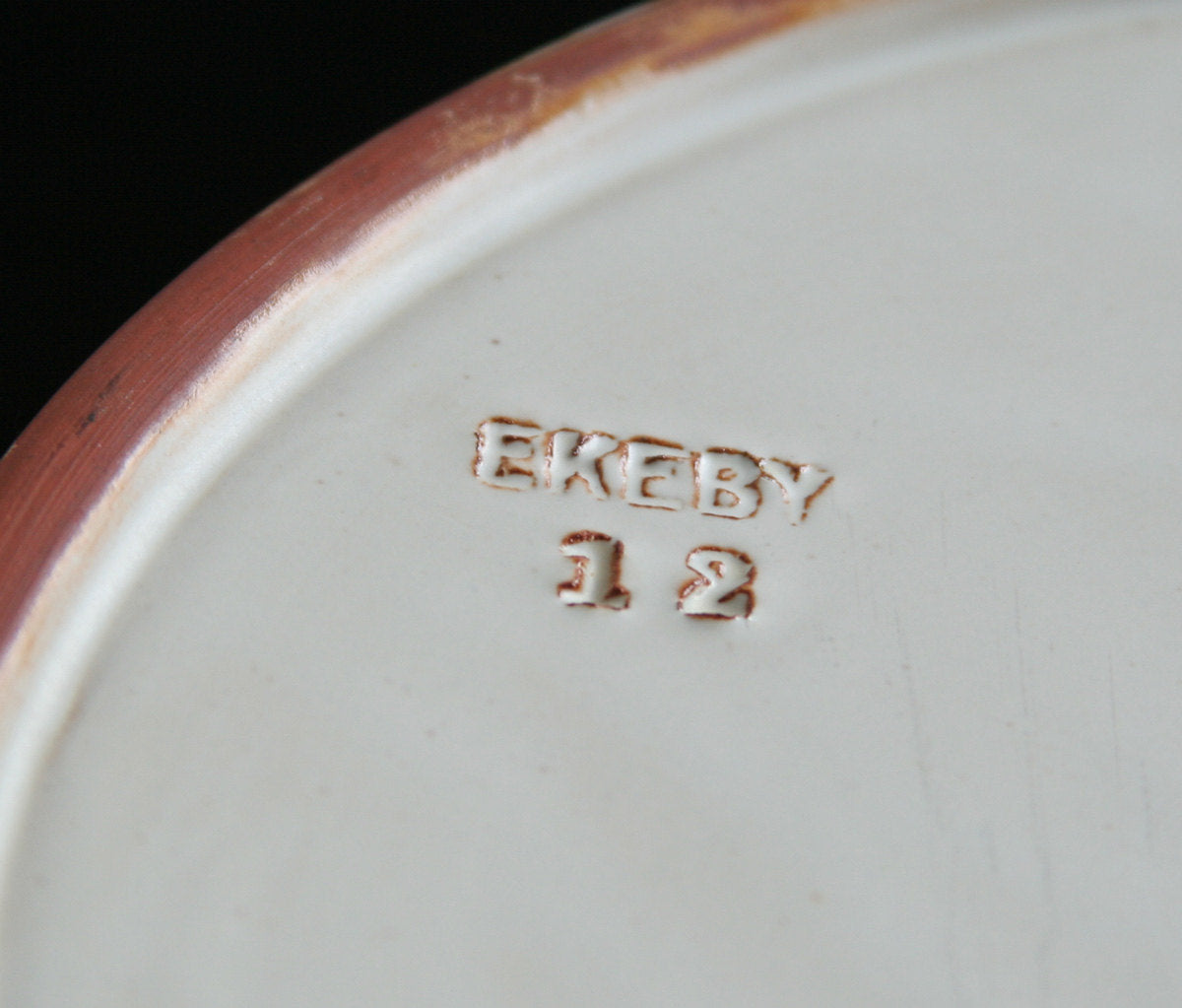 Upsala Ekeby EINAR LUTERKORT Beige Glazed Scottie Dog Stoneware Ashtray Mollaris.com 