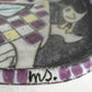 Upsala Ekeby MARI SIMMULSON Cow and Birds Glazed Stoneware Tray Mollaris.com 