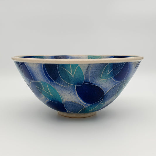 VIBE BERLAND Contemporary Studio Falling Leaves Stoneware Bowl Mollaris.com 