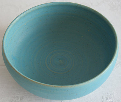 VIBEKE FISCHER Contemporary Turquoise Glazed Ceramic Bowl Mollaris.com 