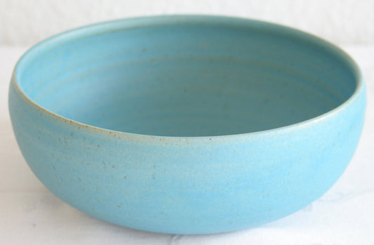 VIBEKE FISCHER Contemporary Turquoise Glazed Ceramic Bowl Mollaris.com 