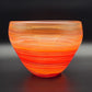 VILNIAUS STIKLO STUDIJA Contemporary Studio Art Red Orange Glass Bowl Mollaris.com 