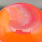 VILNIAUS STIKLO STUDIJA Contemporary Studio Art Red Orange Glass Bowl Mollaris.com 