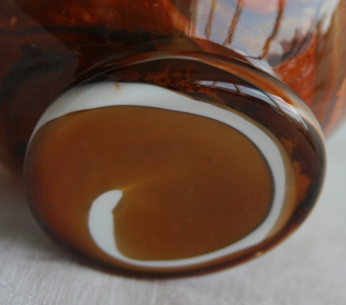 Vetreria di Borgonovo VB EMPOLI Opaline Glass Vase Mollaris.com 