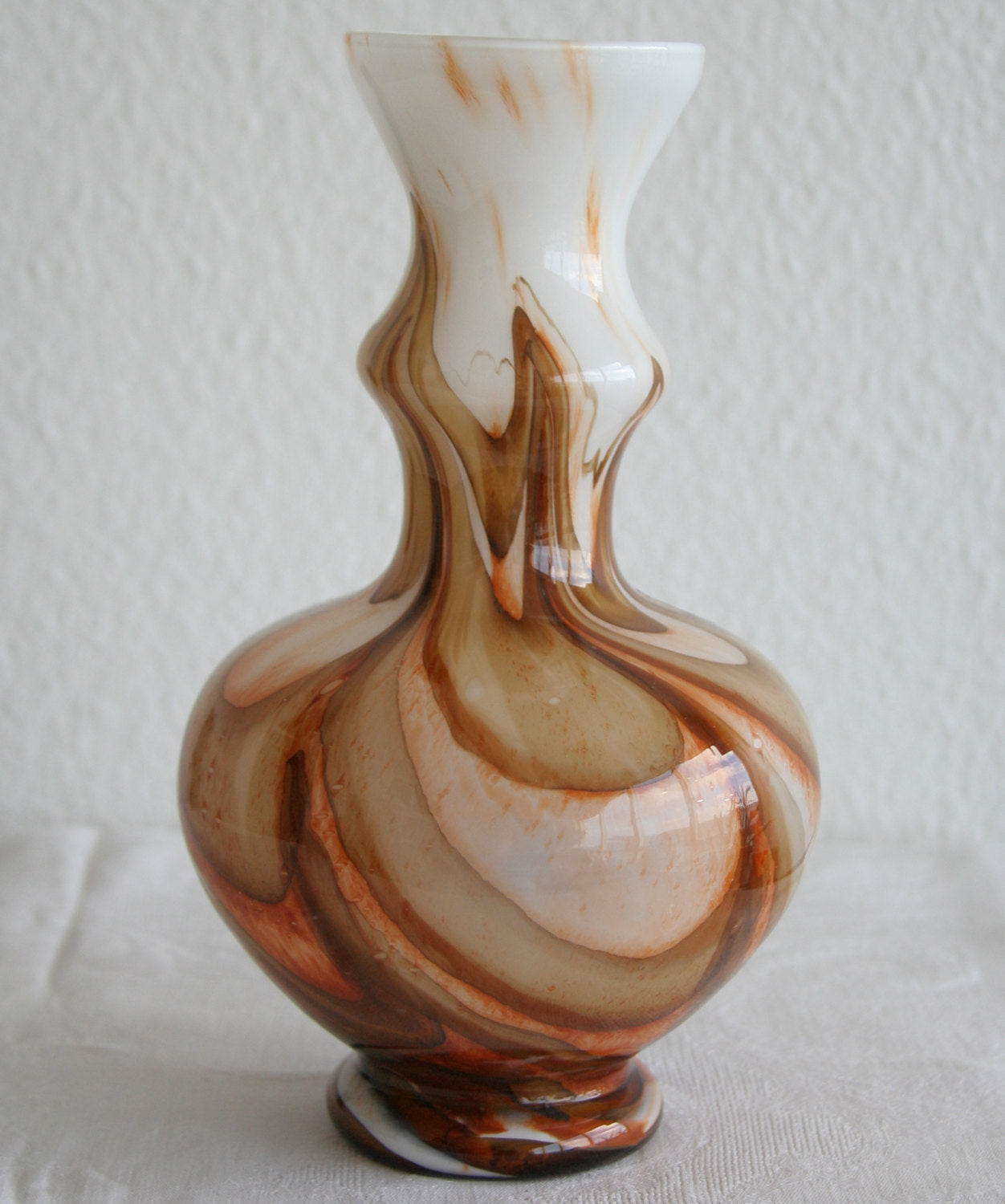 Vetreria di Borgonovo VB EMPOLI Opaline Glass Vase Mollaris.com 