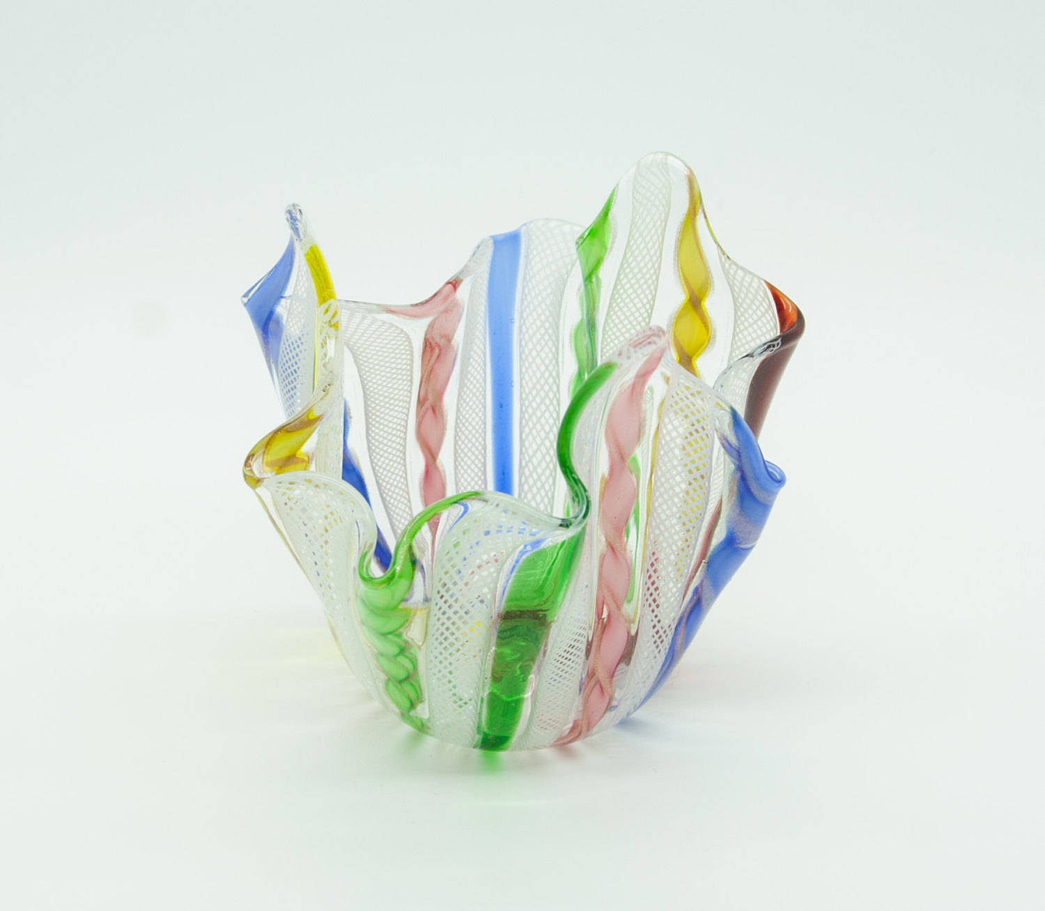 Zanfirico FAZZOLETTO Small Studio Art Glass Vase Mollaris.com 