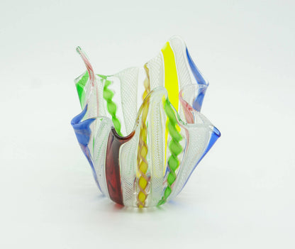 Zanfirico FAZZOLETTO Small Studio Art Glass Vase Mollaris.com 
