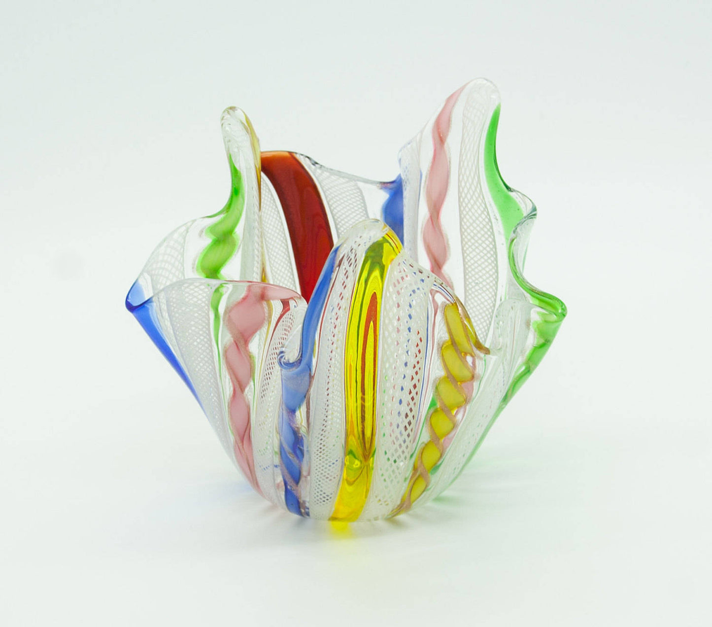 Zanfirico FAZZOLETTO Small Studio Art Glass Vase Mollaris.com 