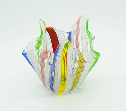 Zanfirico FAZZOLETTO Small Studio Art Glass Vase Mollaris.com 